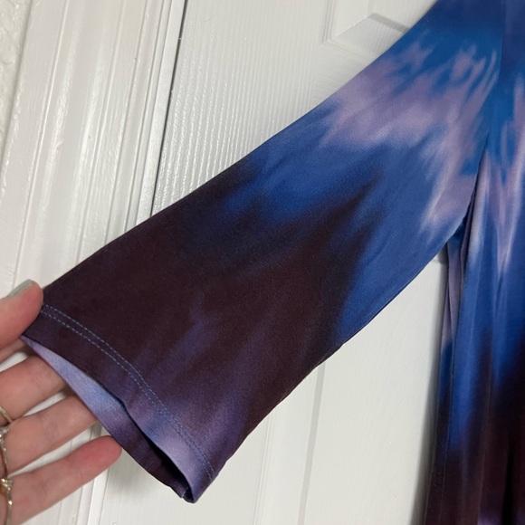 LOGO by Lori Goldstein Blue and Purple Tunic - Picture 3 of 10